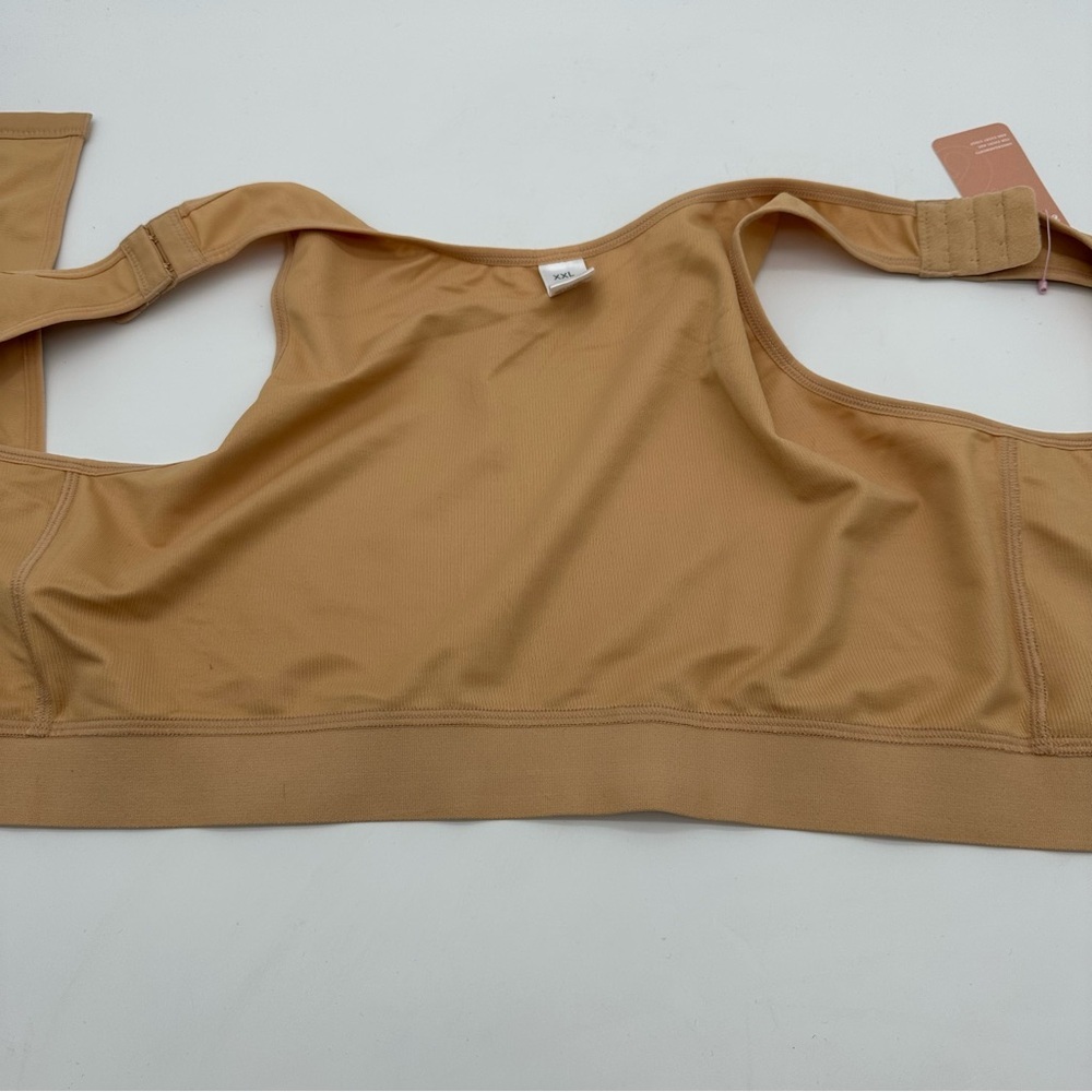Feelingirl Post-surgical Full Coverage Tan Support Bra - Picture 4 of 9
